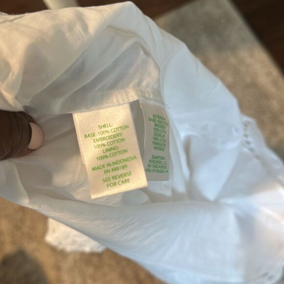 Lilly Pulitzer Aleena Elbow Sleeve Eyelet Top S - Picture 6 of 6